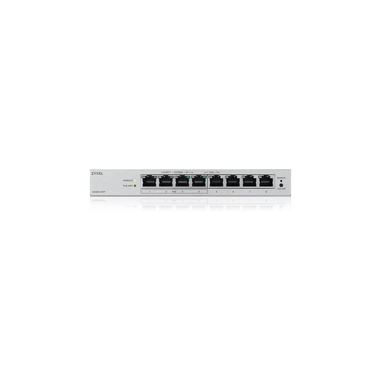 Zyxel GS1200-8HPV3 8-Port Gigabit PoE+ Web — Buy in Cyprus with Fast Delivery