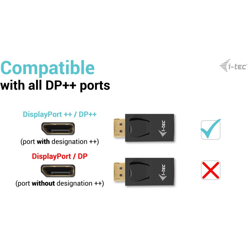Buy i-tec Passive DisplayPort to HDMI Adapter - Black - Up to 4K@30Hz, Plug & Play in Cyprus, Nicosia, Limassol, Larnaka, Pafos