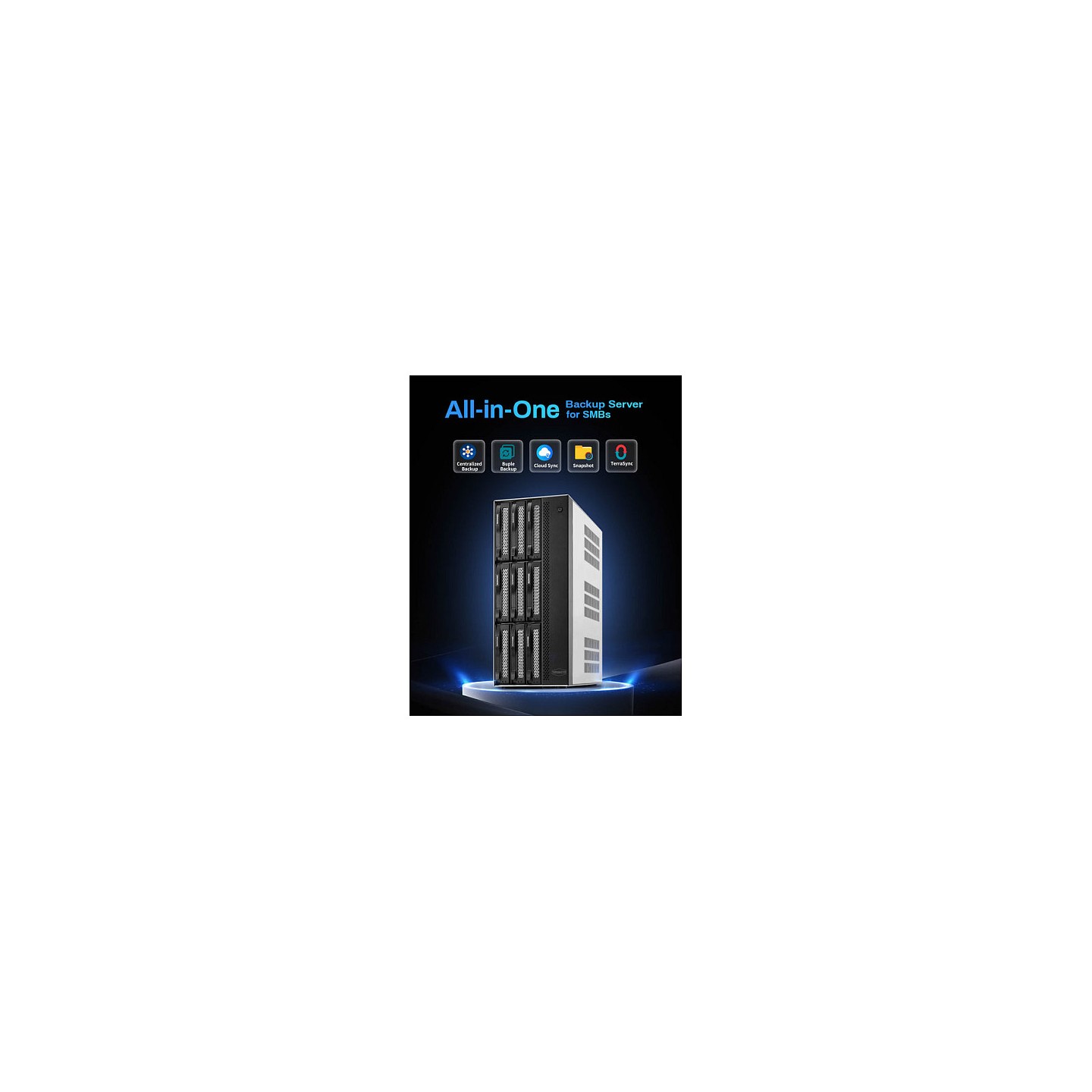 TERRAMASTER T9-500 Pro 9bay NAS.10-Core. 16GB DDR. Diskless — Buy in Cyprus with Fast Delivery