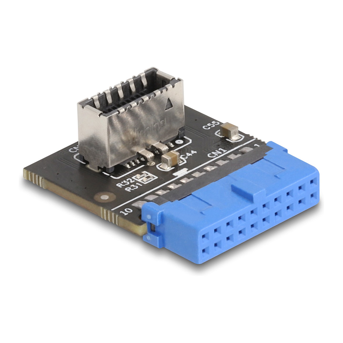 DELOCK USB 5 Gbps Adapter Pfostenbuchse zu intern USB Typ-E Key A Buchse gewinkelt — Buy in Cyprus with Fast Delivery