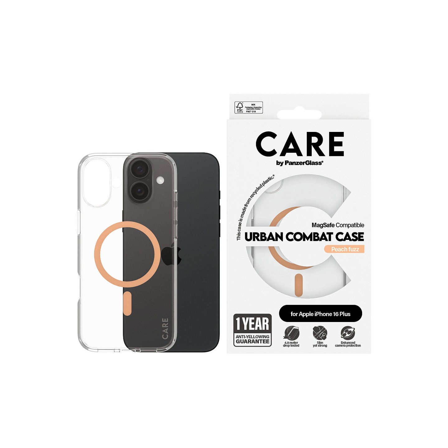 CARE Case Flagship Peachy MagSAFE iPhone 16 Plus — Buy in Cyprus with Fast Delivery