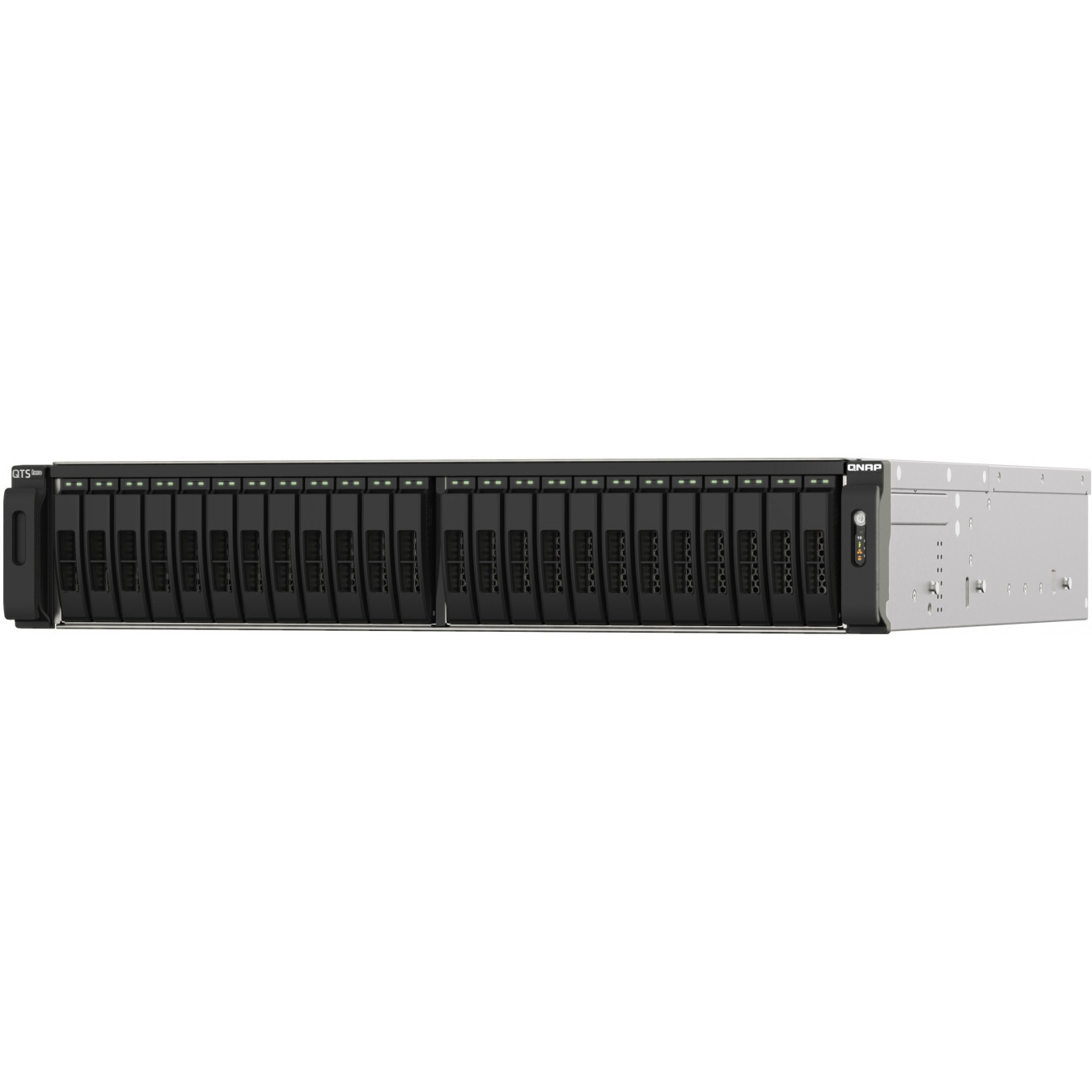 QNAP TS-h2490FU-7302P - 24-Bay All-Flash NAS, AMD EPYC 7302P, 128GB DDR4, 2x2.5GbE & 4x25GbE SFP28