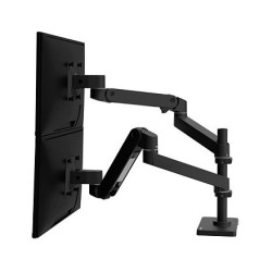 Tischhalterung für 2 Monitore übereinander je bis zu 24 Zoll. 1.8-10 kg. Constant Force Bewegungstechnologie. 10 Jahr...
