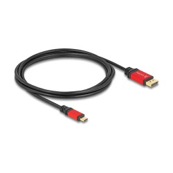 DELOCK ?USB Type-C zu DisplayPort Kabel DP Alt Mode 8K 30 Hz mit HDR Funktion 2m rot — Buy in Cyprus with Fast Delivery