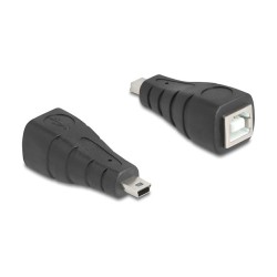 DELOCK USB 2.0 Adapter Mini USB 5Pin Stecker zu USB B Buchse — Buy in Cyprus with Fast Delivery