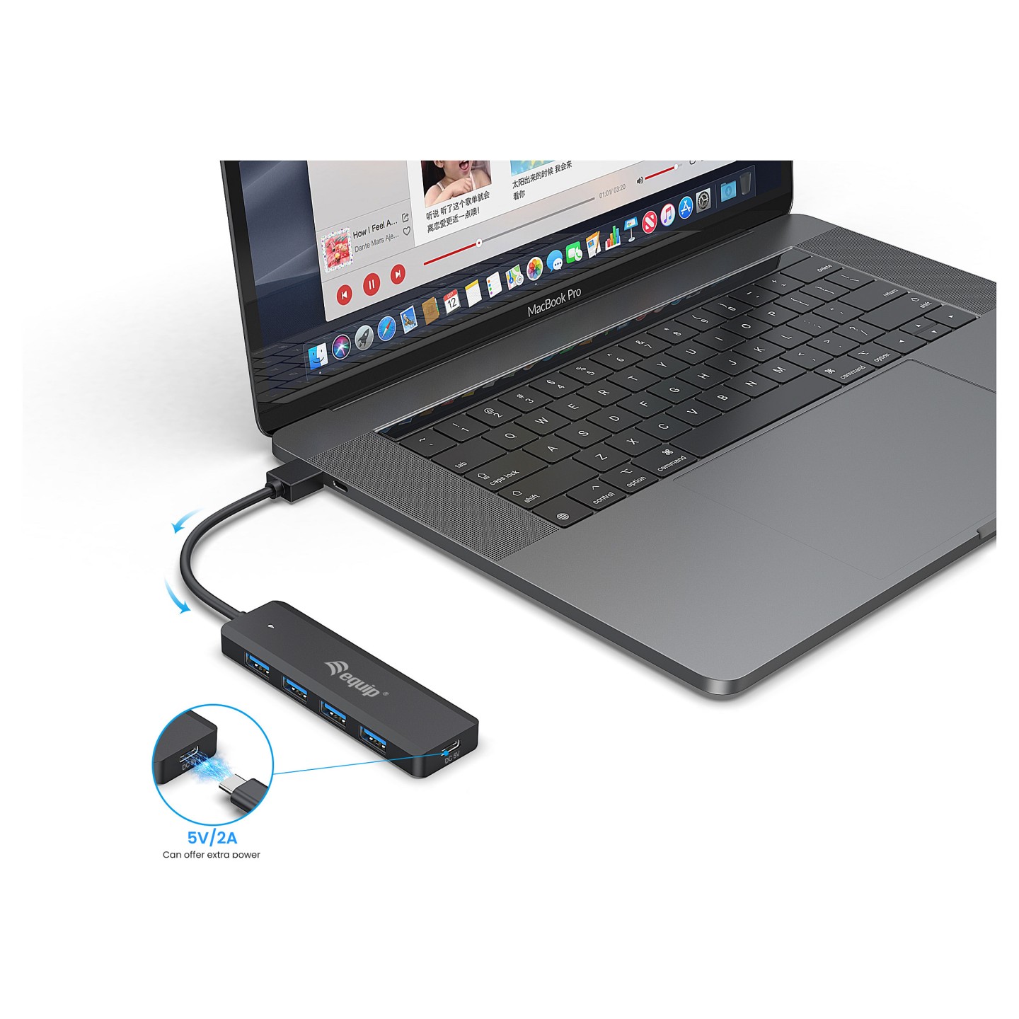 Equip USB-Hub 4-Port 3.2 - to 4x3.0 +USB-C Adp.5Gbps o.Netz.sw — Buy in Cyprus with Fast Delivery
