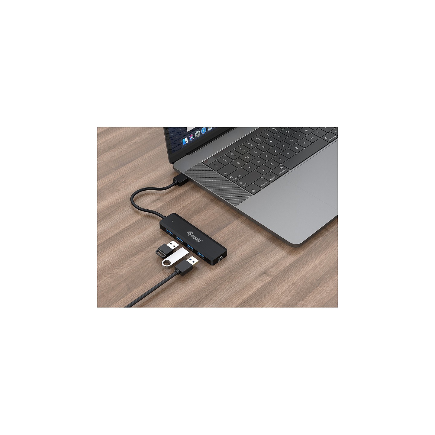 Equip USB-Hub 4-Port 3.2 - to 4x3.0 +USB-C Adp.5Gbps o.Netz.sw — Buy in Cyprus with Fast Delivery