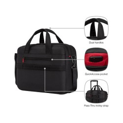 WENGER Cosmic Brief 35.56cm 14Zoll - 40.64cm 16Zoll Laptop Briefcase with Tablet Pocket Black