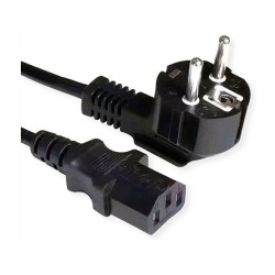 VALUE Netzkabel. gerade IEC-Buchse. schwarz. 3 m — Buy in Cyprus with Fast Delivery