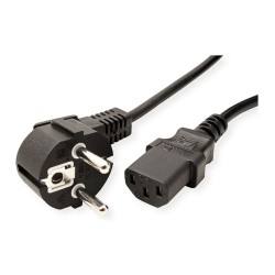 VALUE Netzkabel. gerade IEC-Buchse. schwarz. 3 m — Buy in Cyprus with Fast Delivery