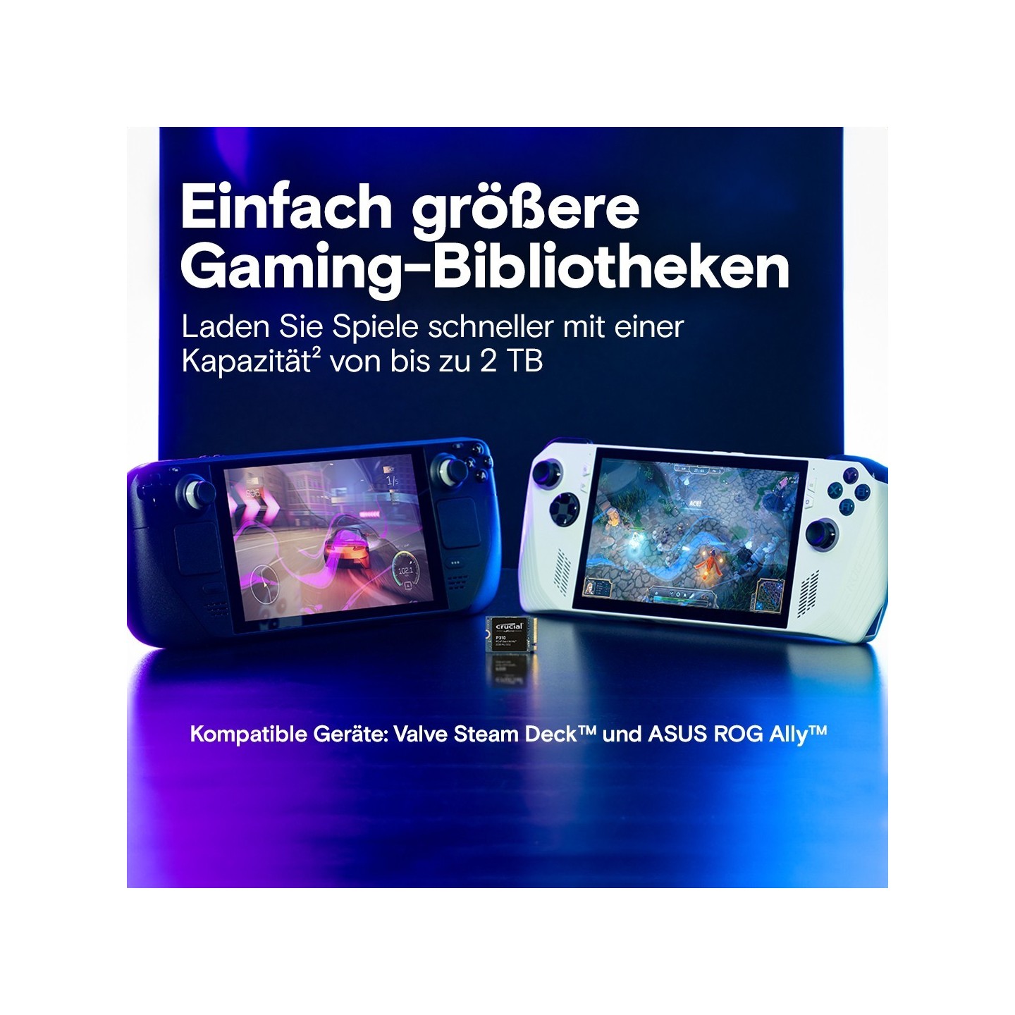 Crucial P310 1TB M.2 2230 NVMe PCIe Gen4 x4 SSD - 7100 MB/s Read, 6000 MB/s Write, 5-Year Warranty (Boxed)