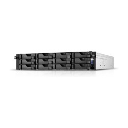 ASUSTOR AS6512RD+Rail 12 Bay NAS Intel ATOM C3538 Quad-Core 8GB DDR4 GbEx2 2.5 GbEx2 PCIe Gen3 by 8 x1 - 4 link USB 3...