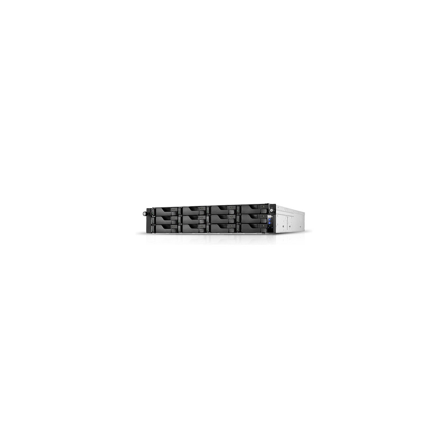 ASUSTOR AS6512RD+Rail 12 Bay NAS Intel ATOM C3538 Quad-Core 8GB DDR4 GbEx2 2.5 GbEx2 PCIe Gen3 by 8 x1 - 4 link USB 3...