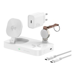 4smarts Qi2 Ladestation Trident + Charger Apple Watch white — Buy in Cyprus with Fast Delivery
