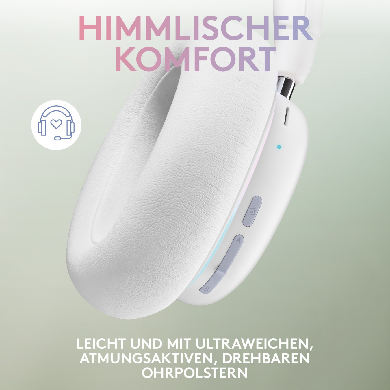 Logitech G G735 - LIGHTSPEED + Bluetooth Dual Wireless Gaming Headset, White Mist, 3.5mm — Buy in Cyprus with Fast Delivery