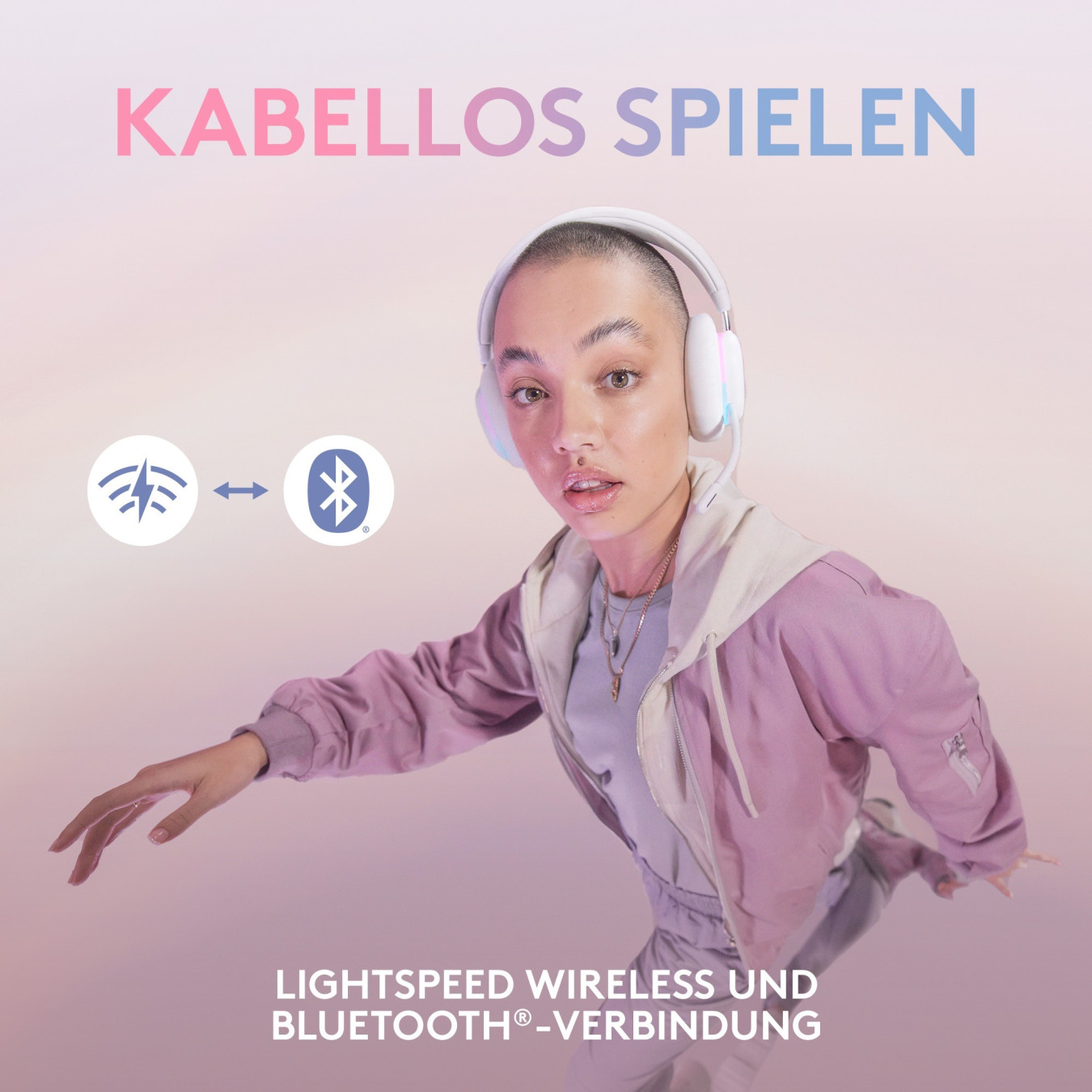 Logitech G G735 - LIGHTSPEED + Bluetooth Dual Wireless Gaming Headset, White Mist, 3.5mm — Buy in Cyprus with Fast Delivery