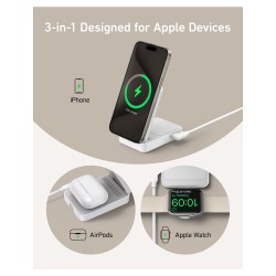 Anker MagGo Wireless Charger 15W 3-in-1 Ladestation — Buy in Cyprus with Fast Delivery