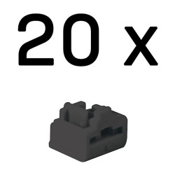 LINDY RJ45 Port Schlösser SCHWARZ. 20 Stück — Buy in Cyprus with Fast Delivery