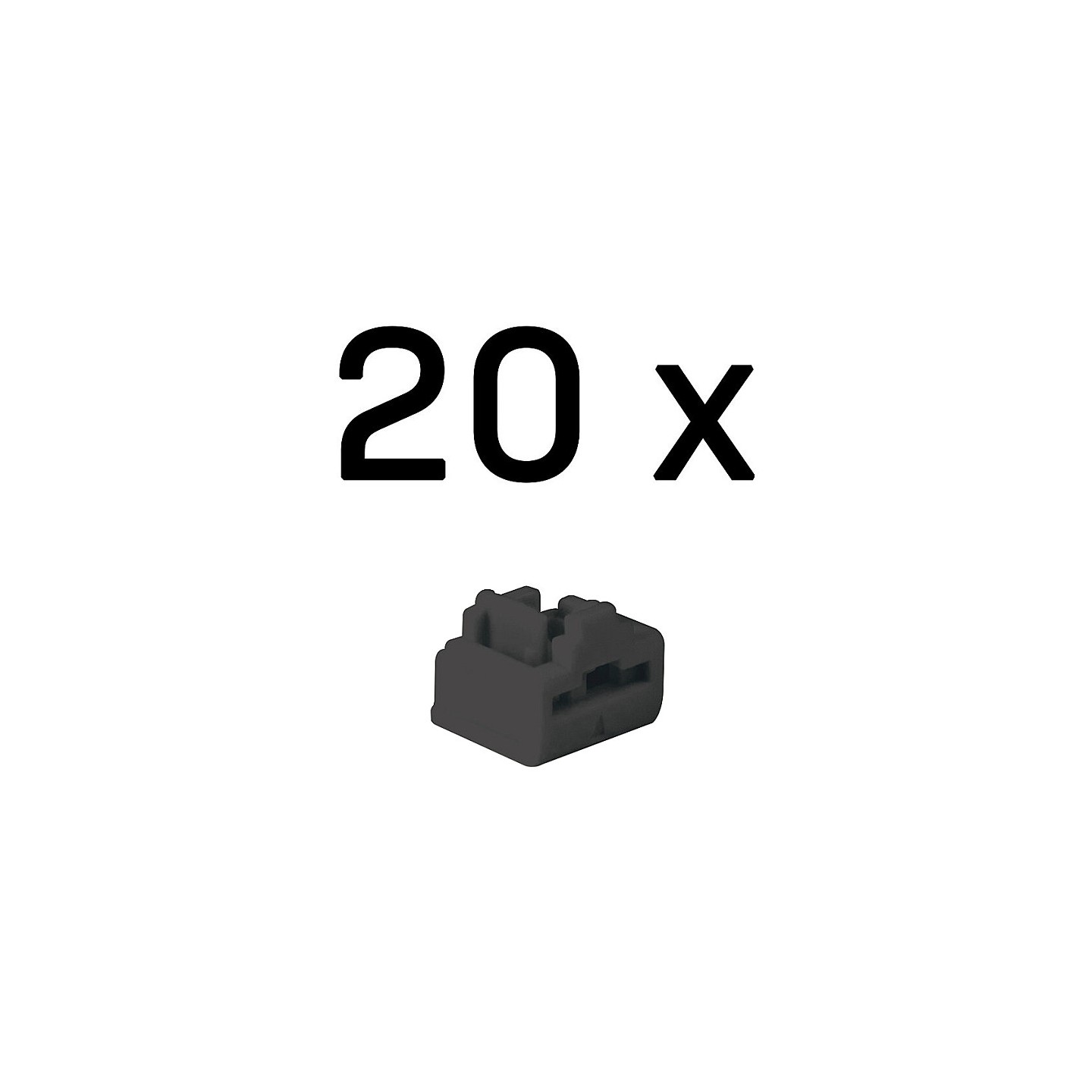 LINDY RJ45 Port Schlösser SCHWARZ. 20 Stück — Buy in Cyprus with Fast Delivery