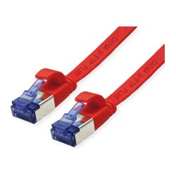 VALUE Patchkabel Cat.6A (Class EA) FTP. extra-flach. rot. 1 m — Buy in Cyprus with Fast Delivery