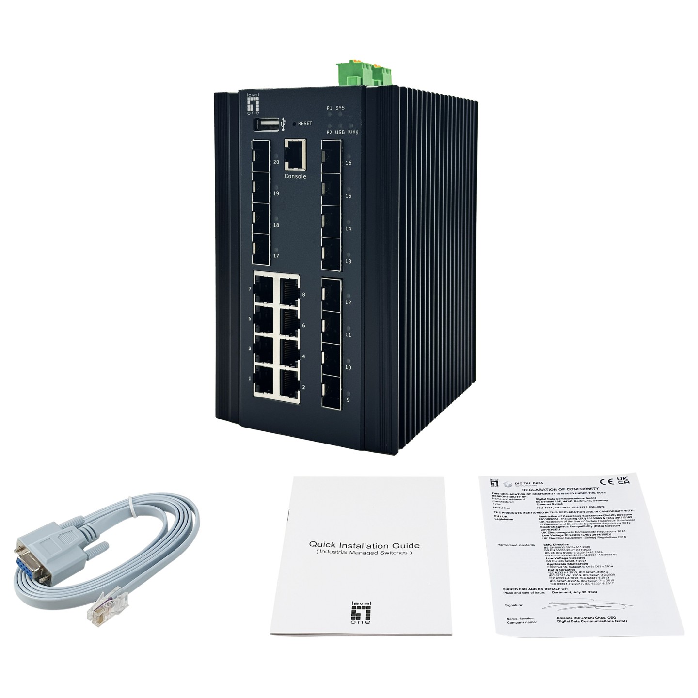 Switch 20x GE IGX-2072 8x 1GbE.8x 2.5GbE SFP+ sw — Buy in Cyprus with Fast Delivery
