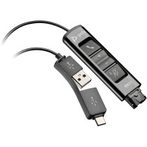 Poly DA85 Wideband QD-to-USB Adapter - USB-A & USB-C - Black — Buy in Cyprus with Fast Delivery