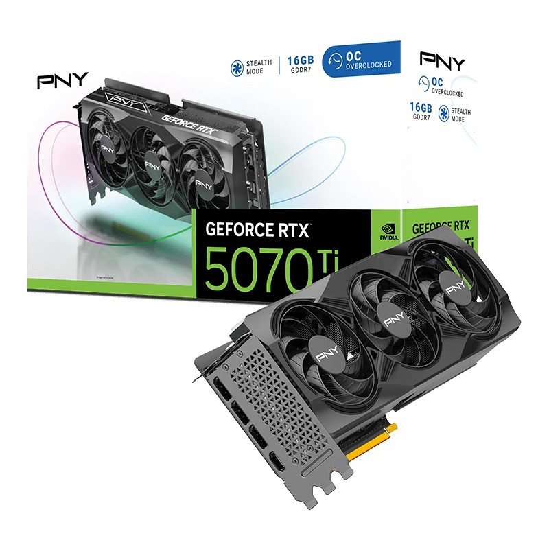 Buy PNY GeForce RTX 5070 Ti Verto OC - 16GB GDDR7 - Black - 2572 MHz Boost - PCI... in Cyprus, Nicosia, Limassol, Larnaka, Pafos