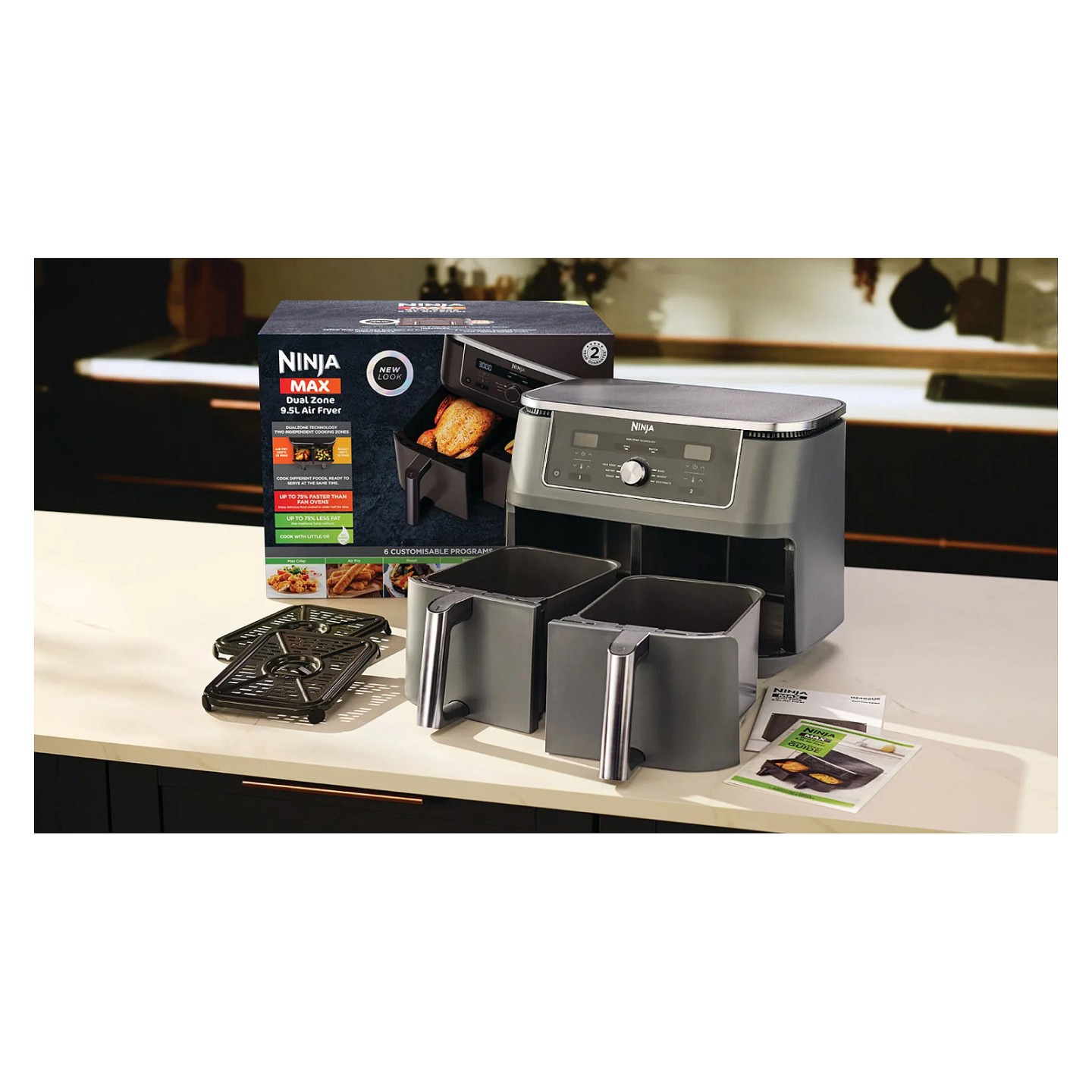 Ninja DZ400EU Dual Zone Heißluftfritteuse — Buy in Cyprus with Fast Delivery