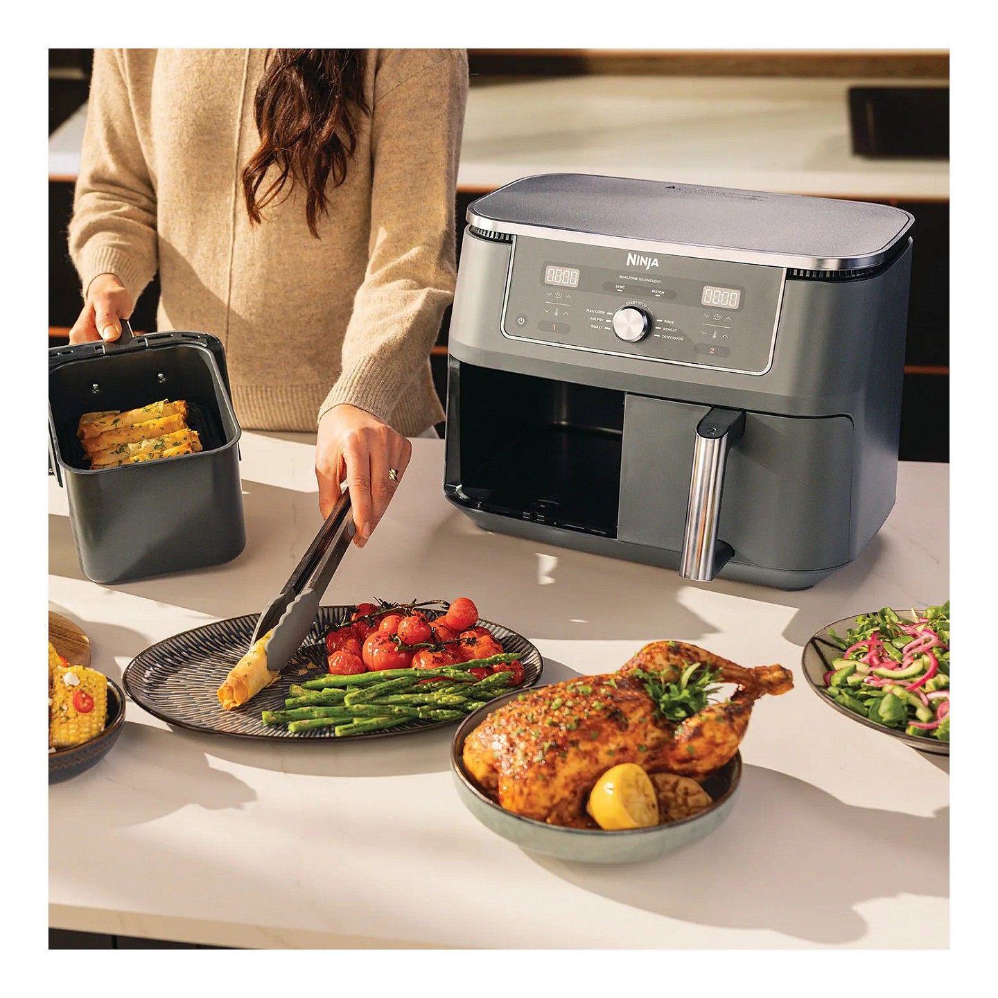 Ninja DZ400EU Dual Zone Heißluftfritteuse — Buy in Cyprus with Fast Delivery