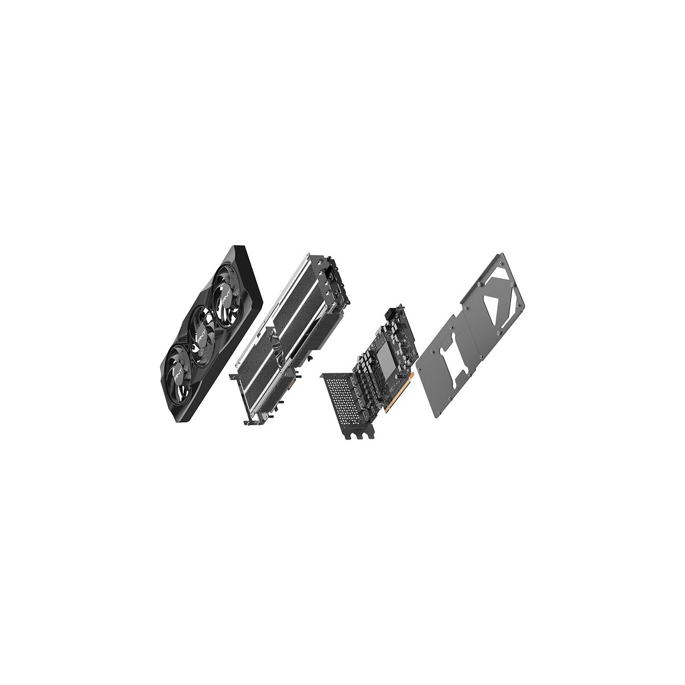 PNY GeForce RTX 5070 Ti Verto OC - 16GB GDDR7 - Black - 2572 MHz Boost - PCIe 5.0 x16, HDMI & 3x DP