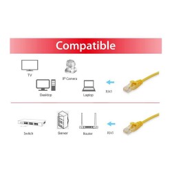 Equip Patchkabel Cat6A S FTP 2xRJ45 20.00m gelb LSZH Polybeutel — Buy in Cyprus with Fast Delivery