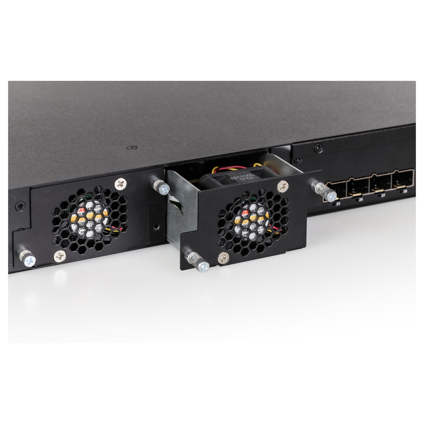 LANCOM XS-6128QF Stackable L3-Managed 10G Fiber Aggregation Switch 1TBit s throughput 24x SFP+- incl. 4x Combo-Ports ...