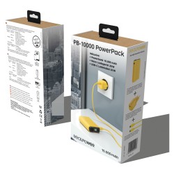 RealPower Powerbank PB-10000 Set gelb 10.000mAh — Buy in Cyprus with Fast Delivery