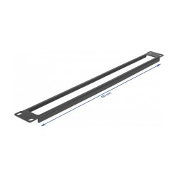 19? Netzwerkschrank Panel mit Öffnung 1 HE schwarz — Buy in Cyprus with Fast Delivery