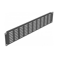19? Netzwerkschrank Panel mit Lüftungsschlitzen horizontal 2 HE schwarz — Buy in Cyprus with Fast Delivery