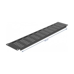19? Netzwerkschrank Panel mit Lüftungsschlitzen horizontal 2 HE schwarz — Buy in Cyprus with Fast Delivery