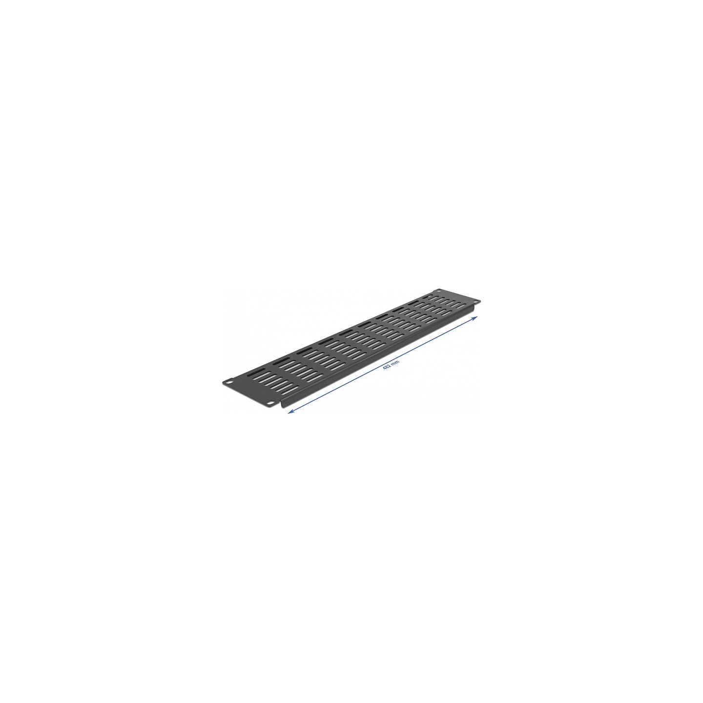 19? Netzwerkschrank Panel mit Lüftungsschlitzen horizontal 2 HE schwarz — Buy in Cyprus with Fast Delivery