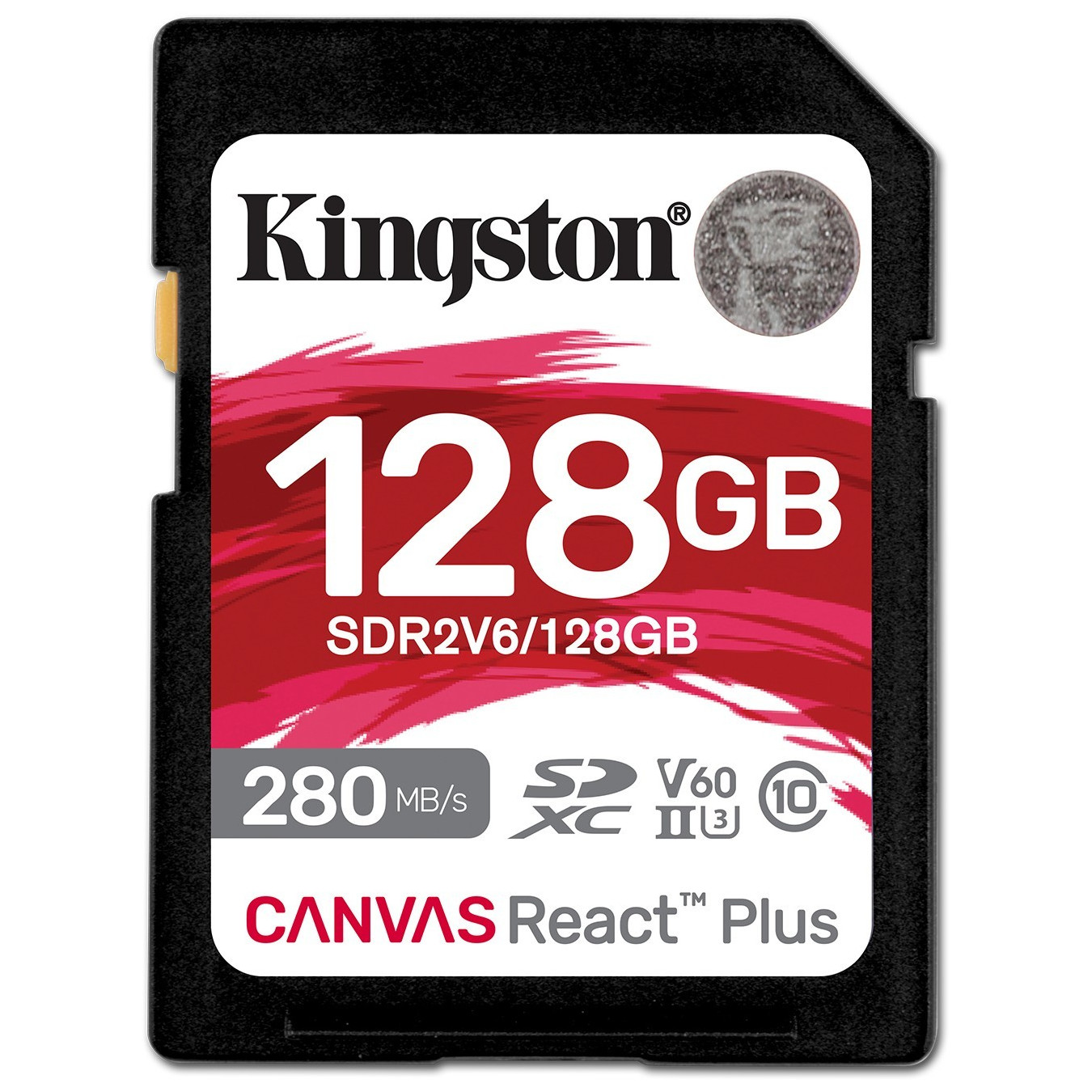 Kingston Canvas React Plus SDXC 128GB UHS-II (U3/V60) - Black - 280MB/s Read, 100MB/s Write — Buy in Cyprus with Fast Delivery