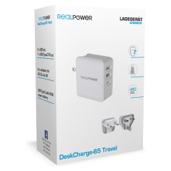 RealPower Ladegerät DeskCharge-65 Travel 65W — Buy in Cyprus with Fast Delivery