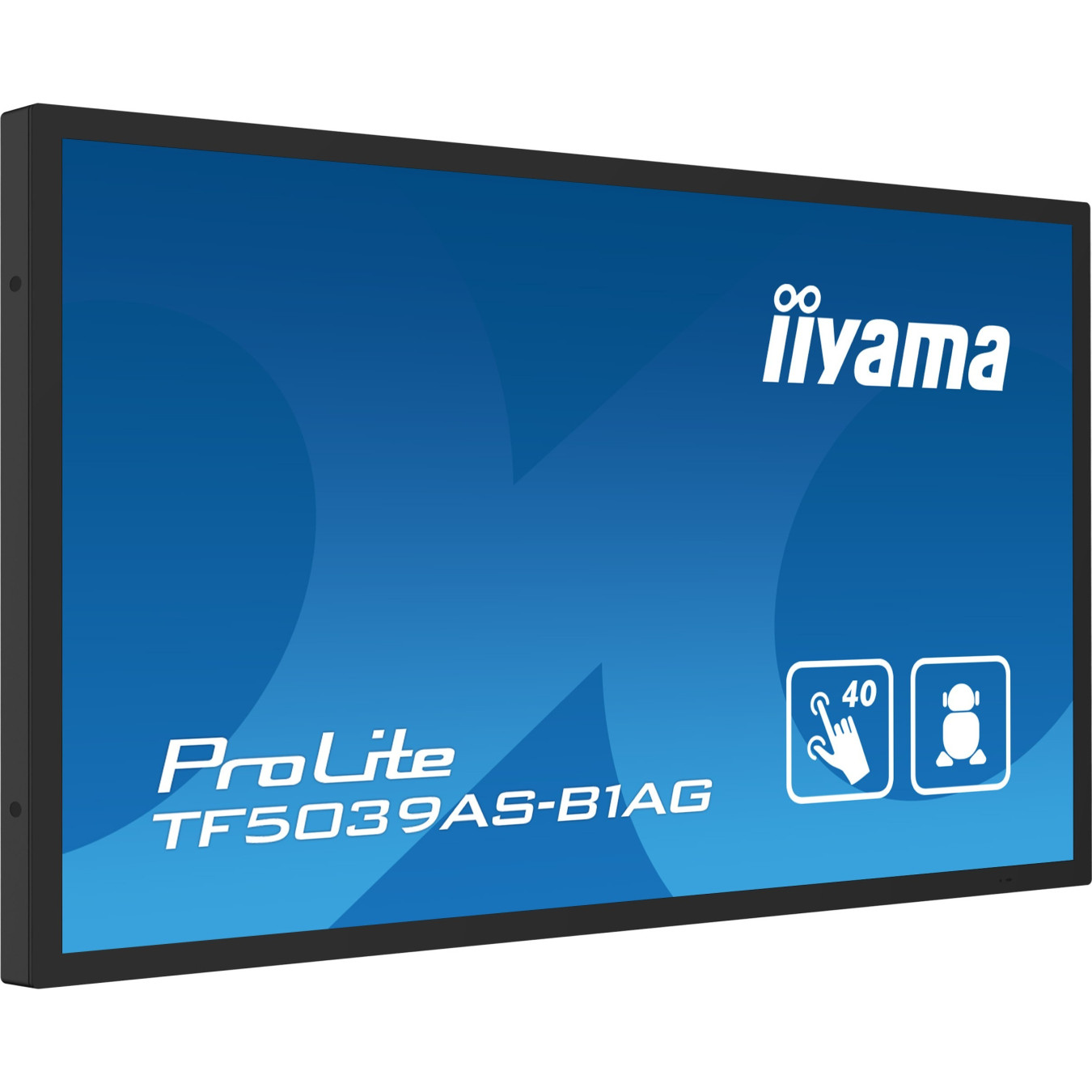 iiyama TF5039AS-B1AG - 50" 4K VA Interactive Display, 40-Point Touch, Android 11, 2xHDMI+DP, 500 cd/m2, Black