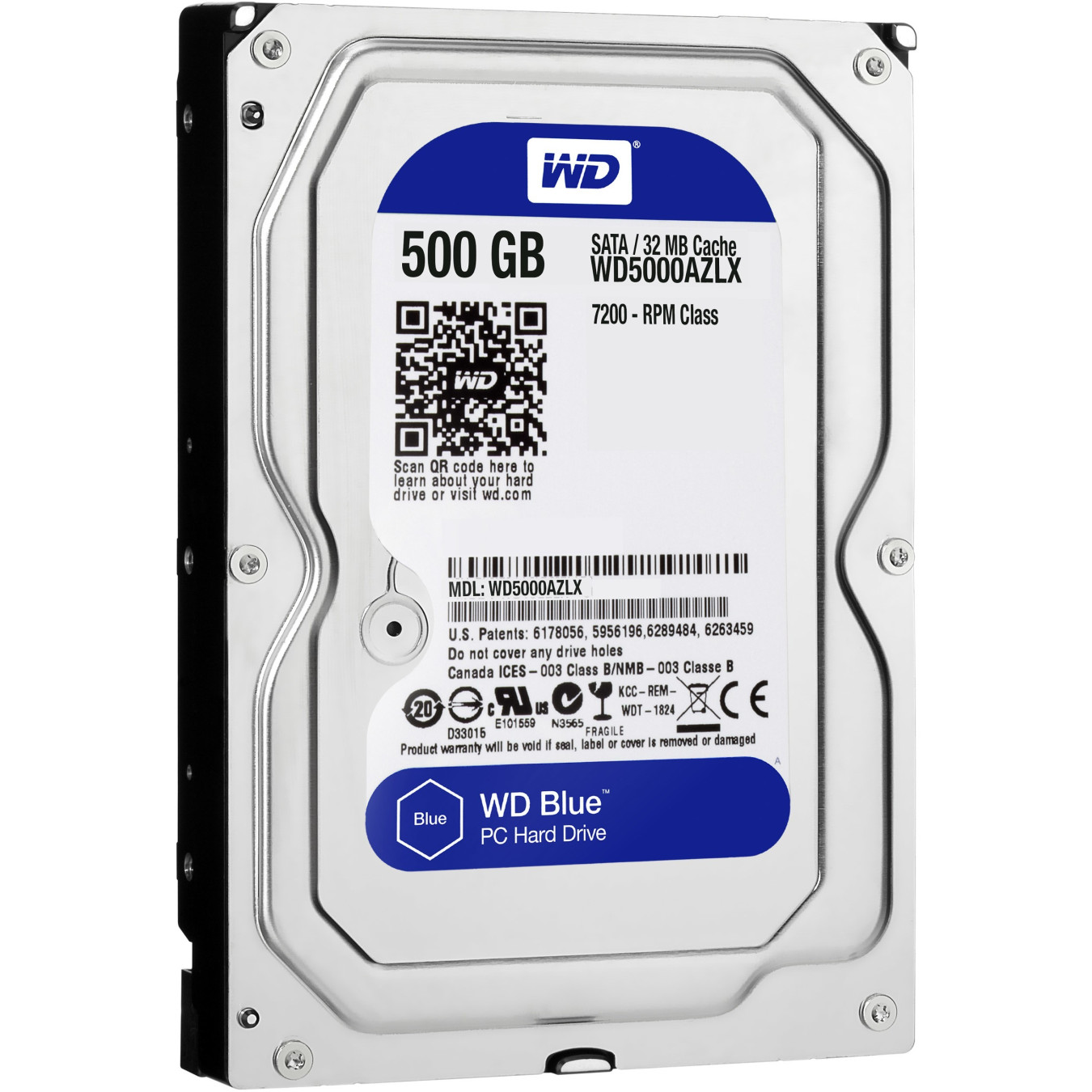 Western Digital Blue 500GB HDD - WD5000AZLX - 3.5" SATA III, 7200 RPM, 32MB Cache — Buy in Cyprus with Fast Delivery