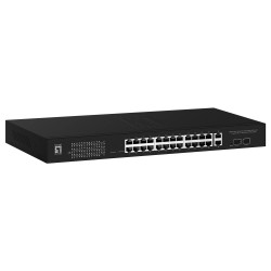 Switch 24x GE GEP-2841 2xGSFP 19' 370W 24xPoE+ — Buy in Cyprus with Fast Delivery