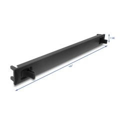 19? 1 HE Blindpanel ABS Kunststoff mit Einrastfunktion (Snap-In) schwarz — Buy in Cyprus with Fast Delivery