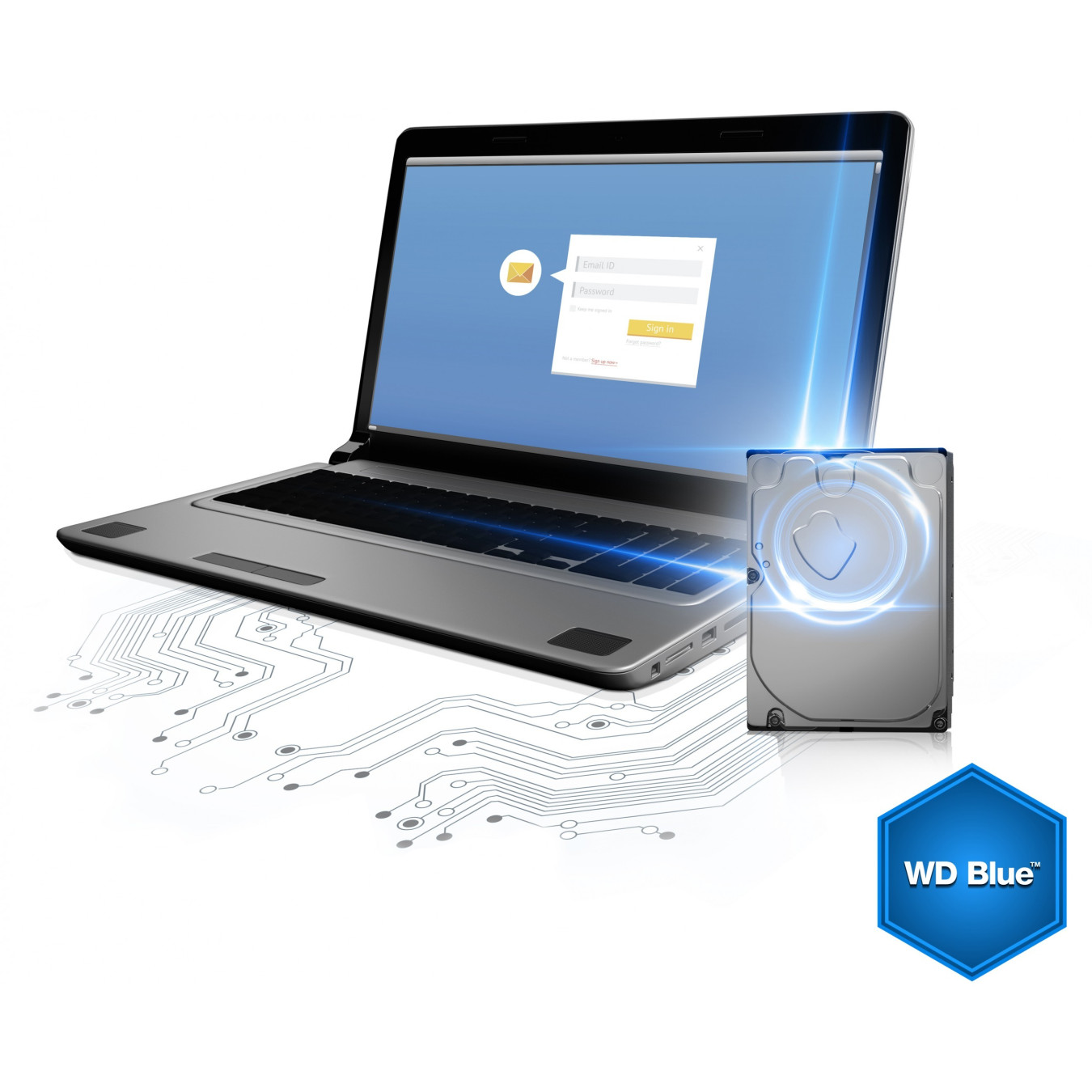Western Digital Blue 500GB HDD - WD5000AZLX - 3.5" SATA III, 7200 RPM, 32MB Cache — Buy in Cyprus with Fast Delivery