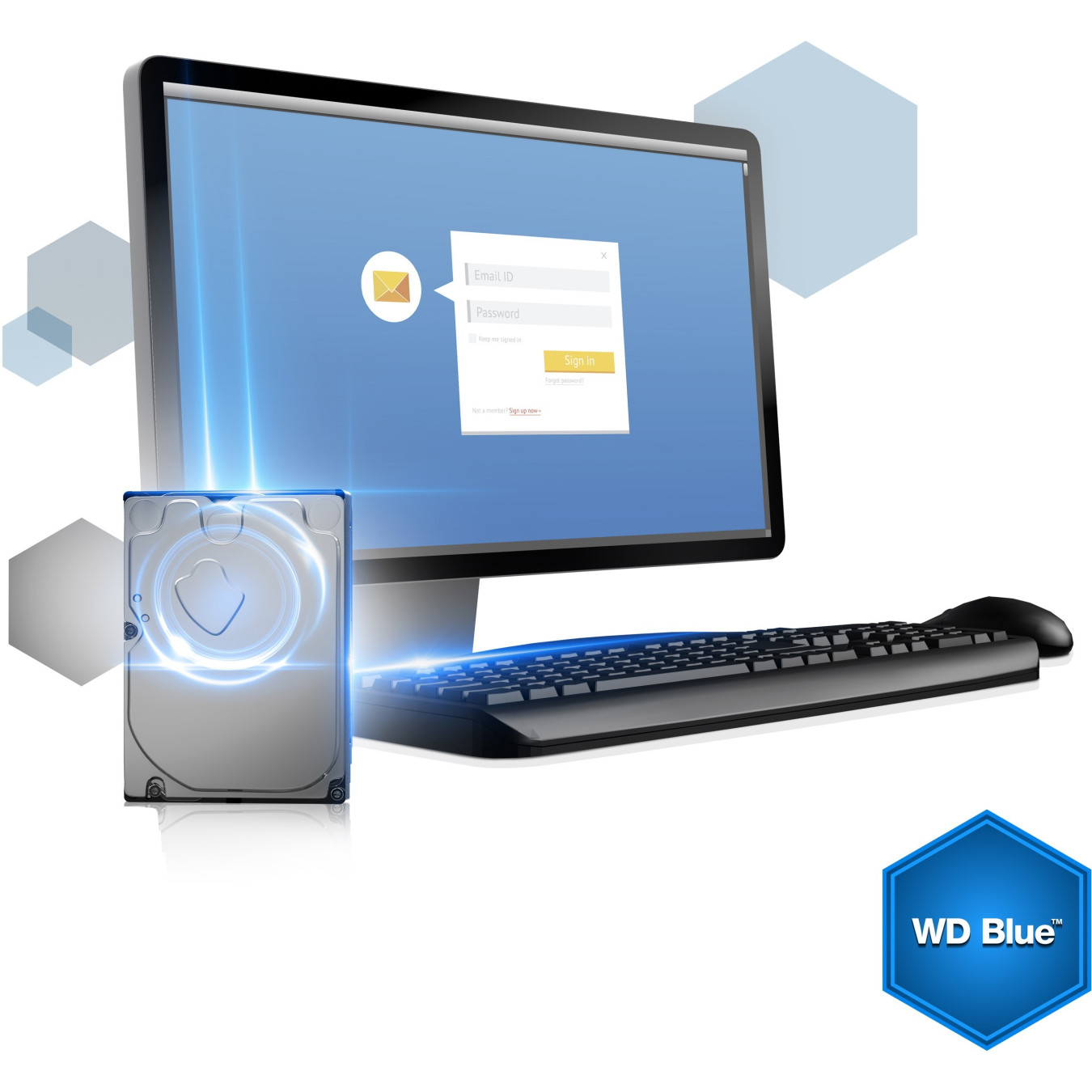 Western Digital Blue 500GB HDD - WD5000AZLX - 3.5" SATA III, 7200 RPM, 32MB Cache — Buy in Cyprus with Fast Delivery