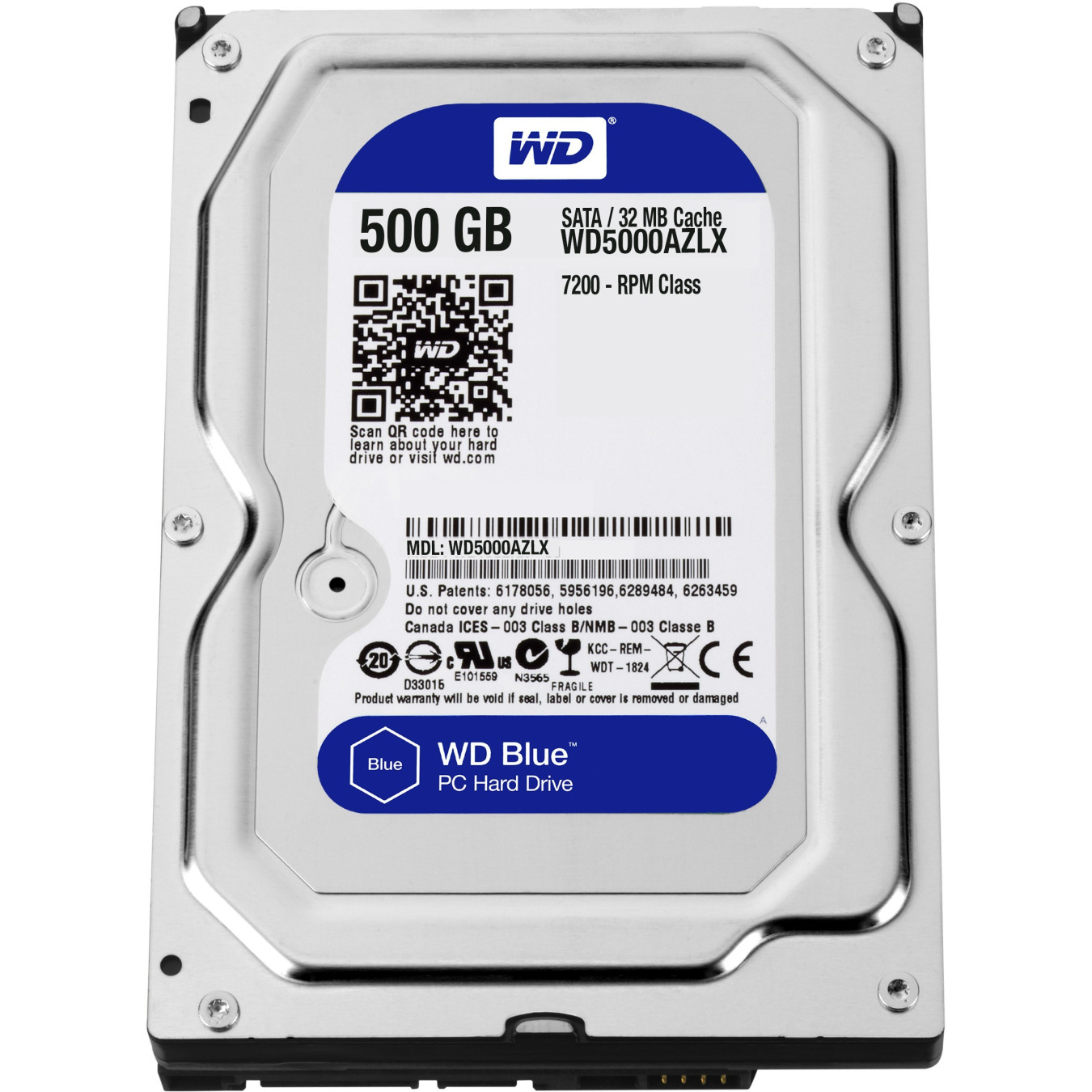 Western Digital Blue 500GB HDD - WD5000AZLX - 3.5" SATA III, 7200 RPM, 32MB Cache — Buy in Cyprus with Fast Delivery