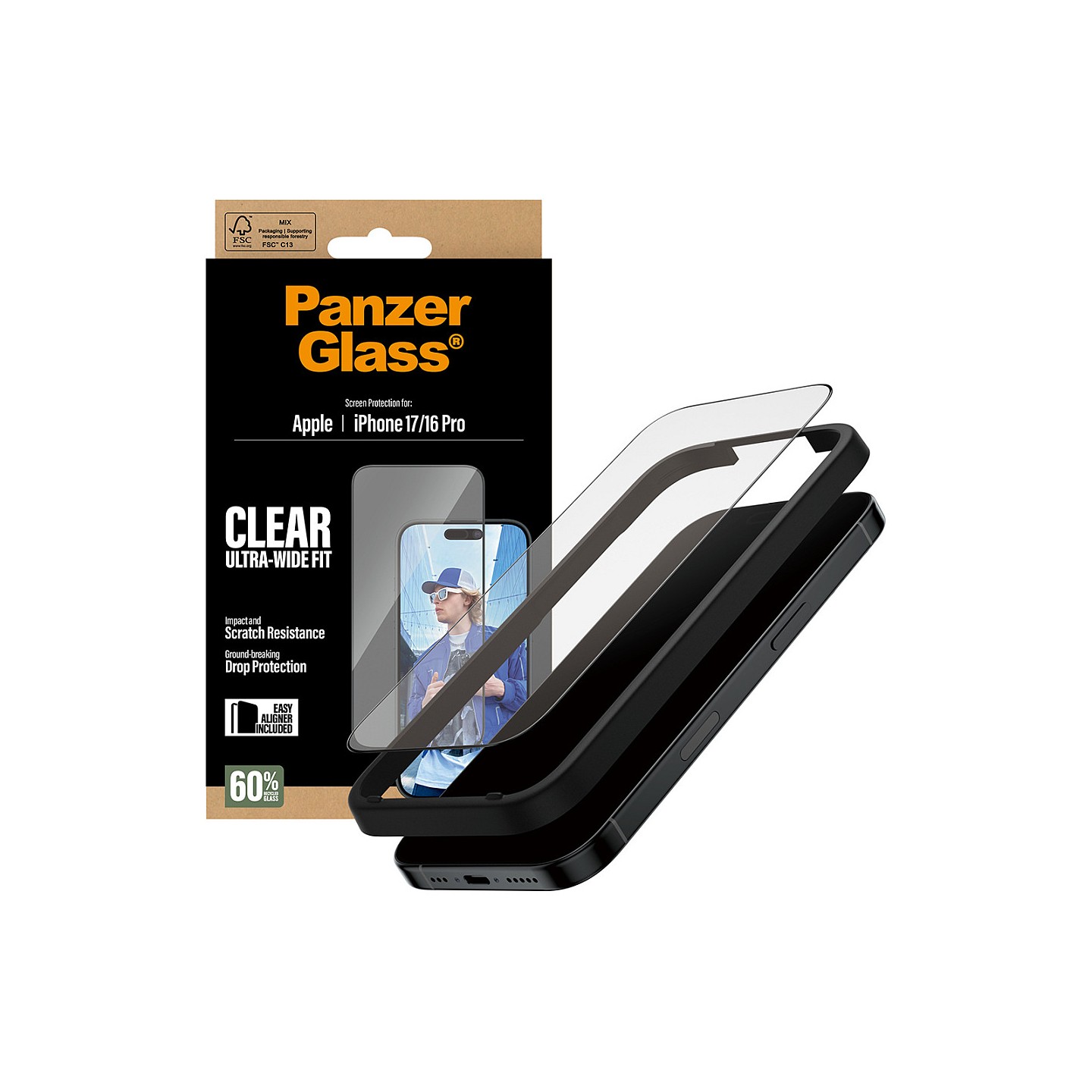PanzerGlass Schutzglas iPhone 17 16 Pro UWF — Buy in Cyprus with Fast Delivery