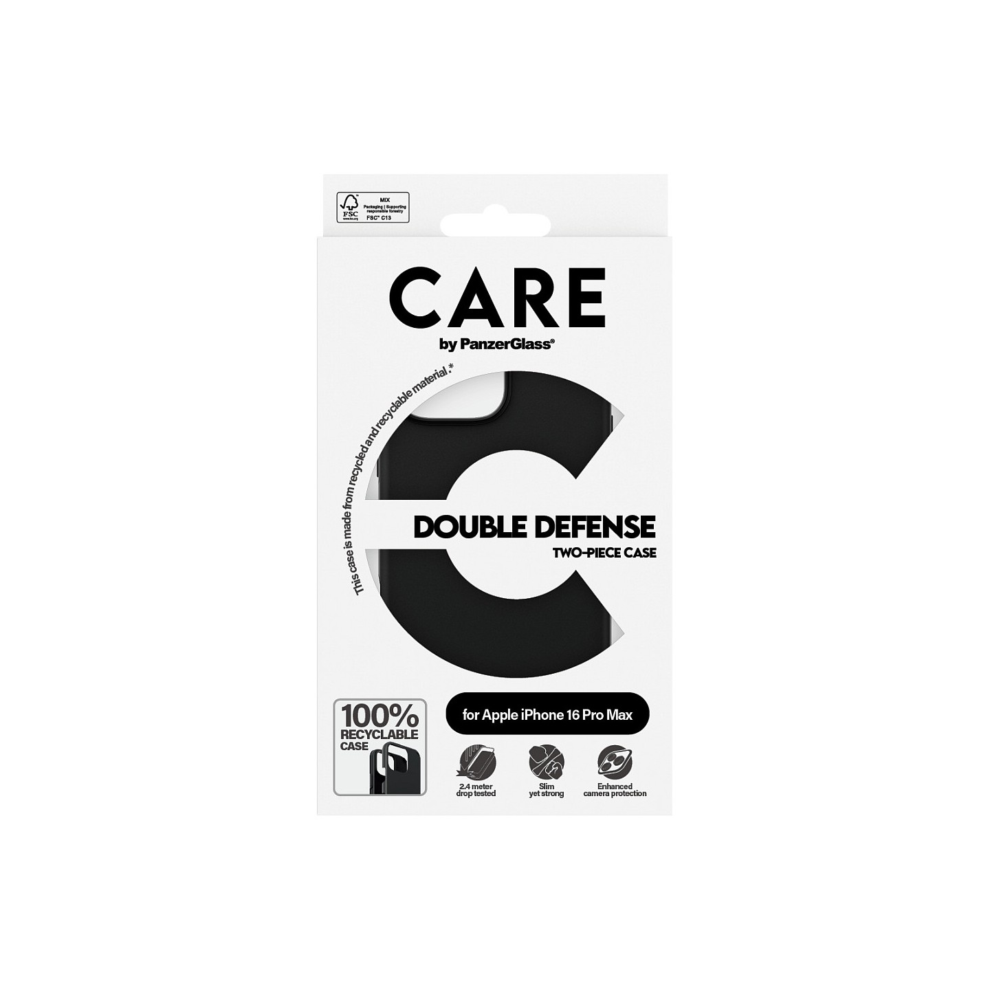CARE Case Feature Double Defence Black iPhone 16 Pro Max — Buy in Cyprus with Fast Delivery