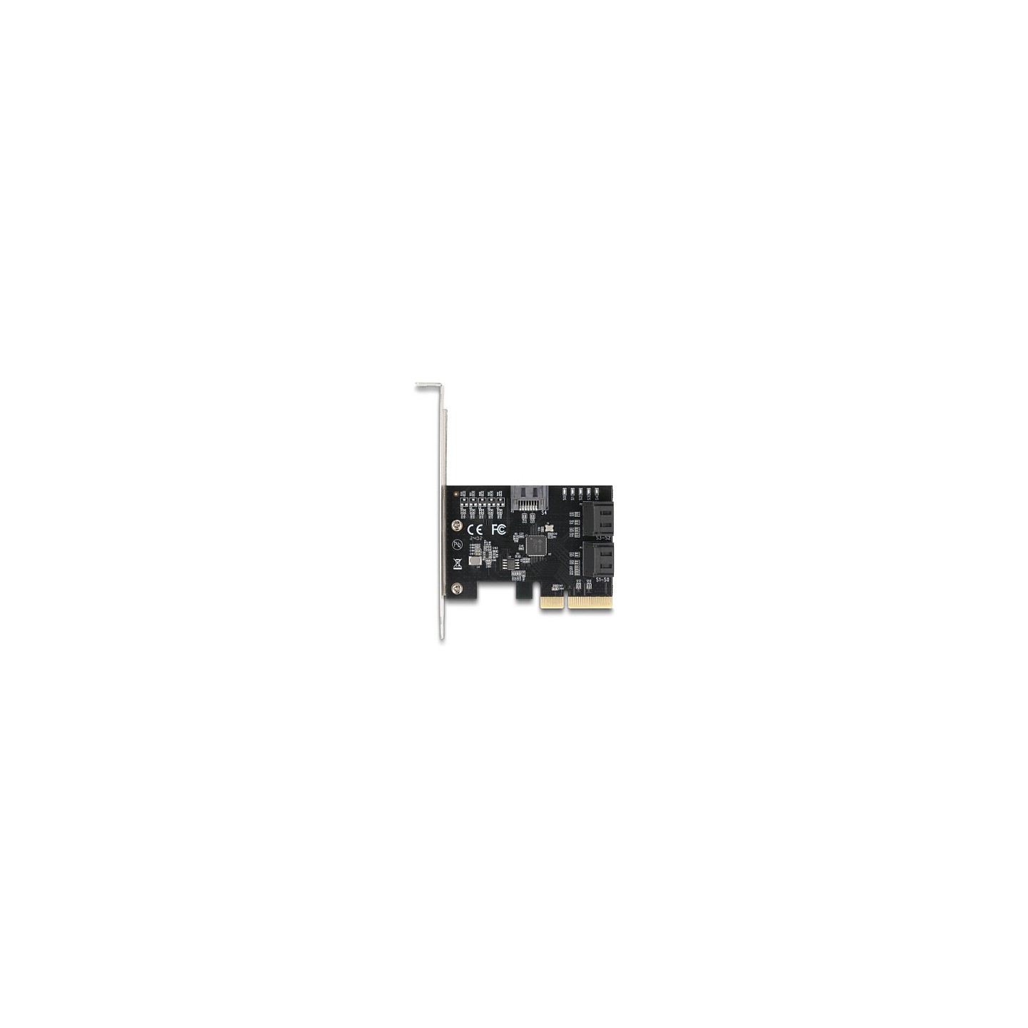 PCI Express x4 Karte zu 5 Port SATA Kontroller - Low Profile Formfaktor — Buy in Cyprus with Fast Delivery