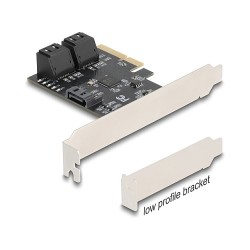 PCI Express x4 Karte zu 5 Port SATA Kontroller - Low Profile Formfaktor — Buy in Cyprus with Fast Delivery